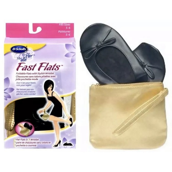 Dr Scholl's For Her Foldable Fast Ballet Flats - Picture 1 of 2